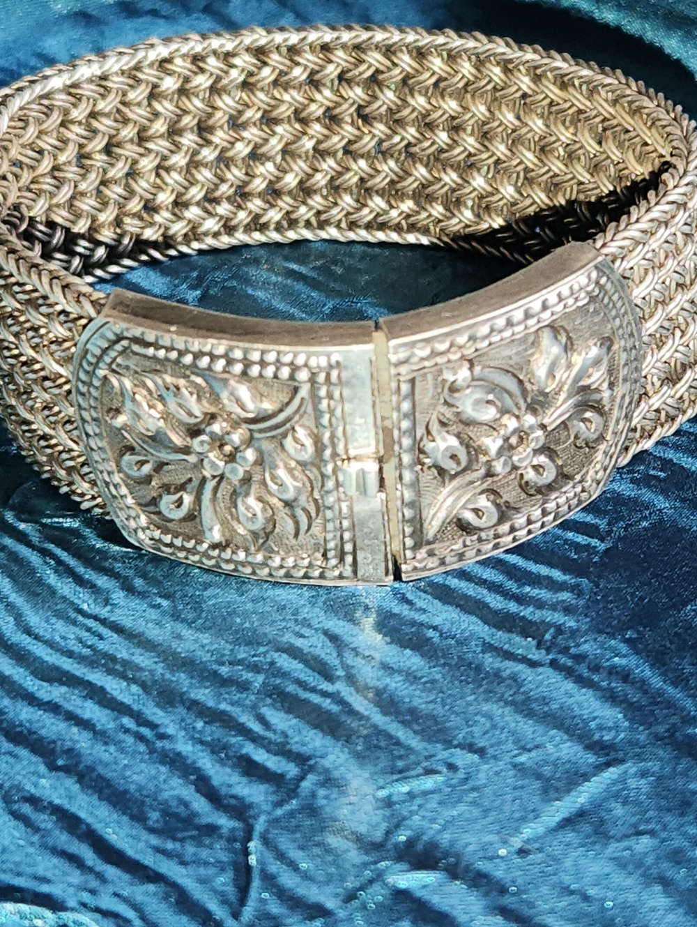 925 Vintage Silver Braided Bracelet